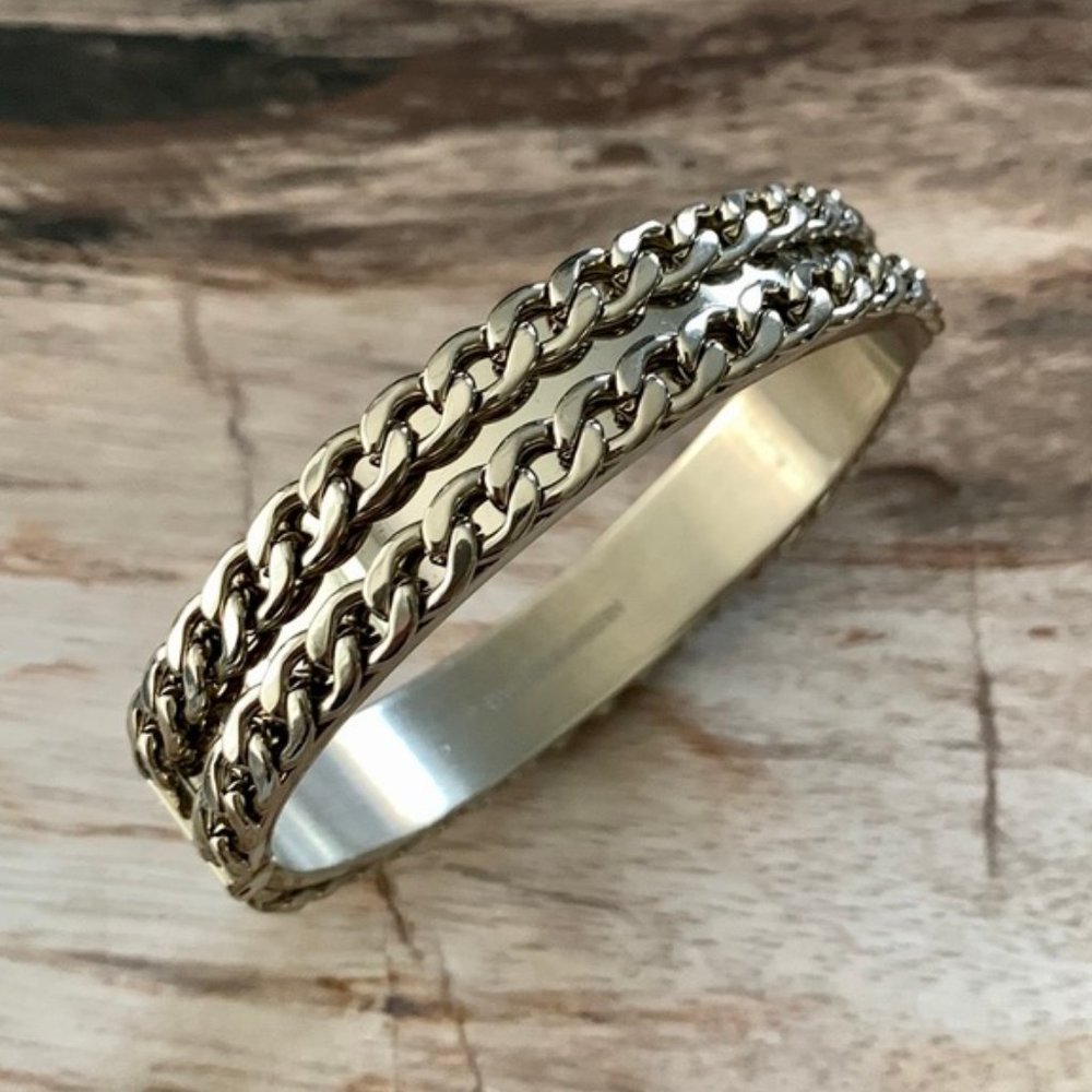 Dyrberg/Kern Cathy hinged bracelet with chain details